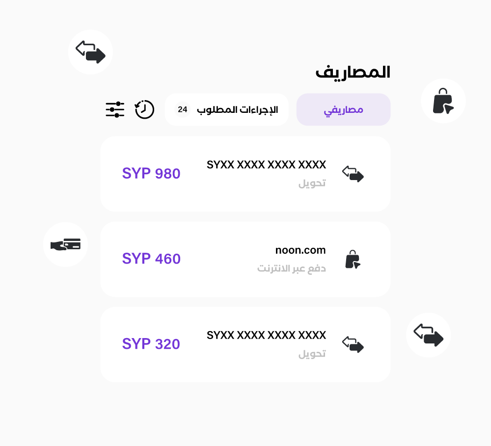 المصروفات